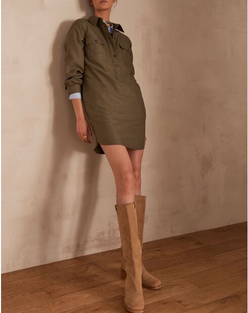 Khakifarbenes Kleid Marline R