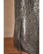 Gonna Ariel J in paillettes argentate