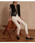 Sultan Slim 7/8 Sdc Rec ecrufarbene Hose