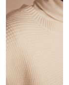 Maglione lilla crema