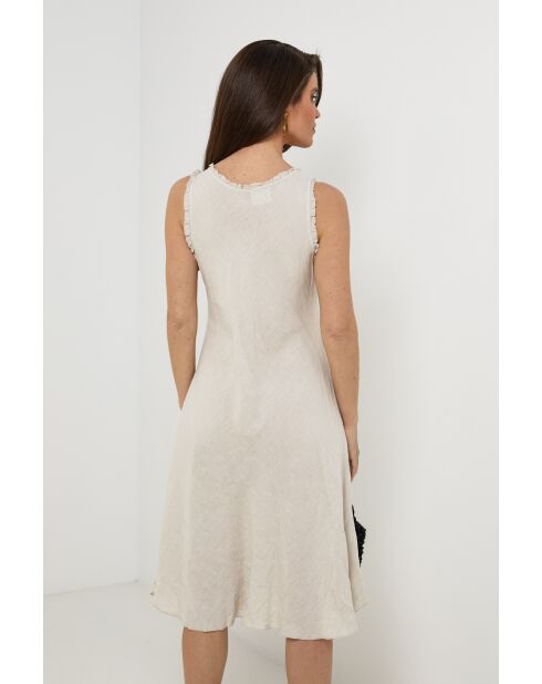 Robe Myrtille 100% Lin beige
