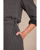 Monday R gestreepte lichte porseleinen jurk