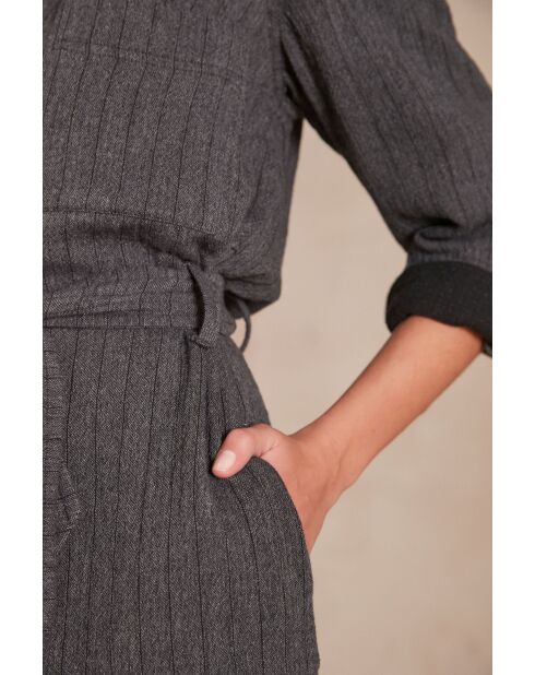 Monday R gestreepte lichte porseleinen jurk