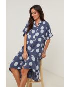 Robe Yara 100% Lin marine