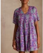 Maeva R imp paarse jurk