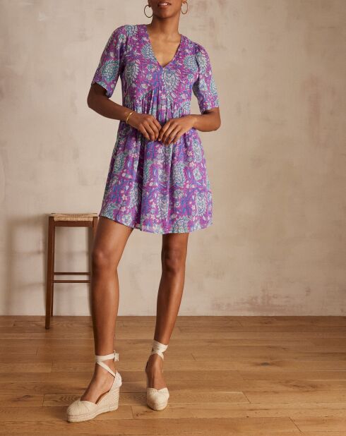 Maeva R imp paarse jurk