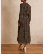 Lorette R Imp donkerbruine jurk