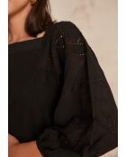 Deborah schwarzes T-Shirt