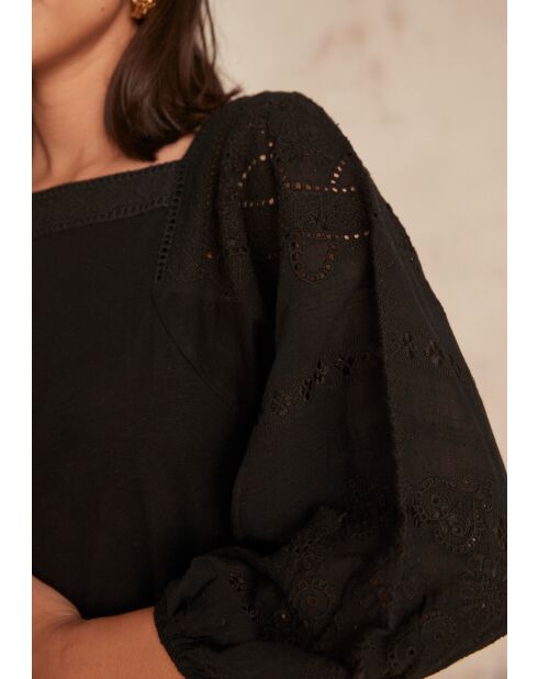 Deborah schwarzes T-Shirt