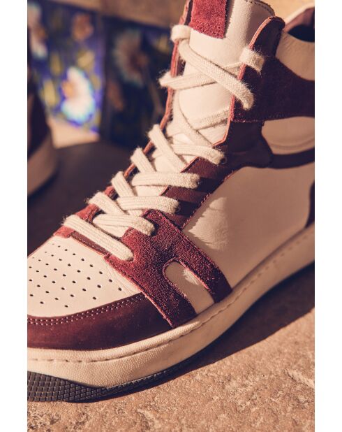 Sneakers Lucas basket bordeaux