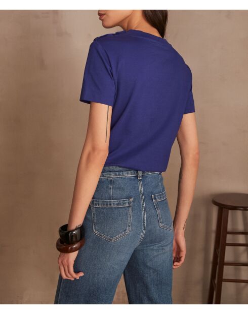 Damien koningsblauw t-shirt