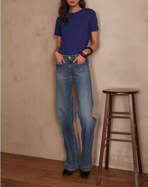 Damien koningsblauw t-shirt