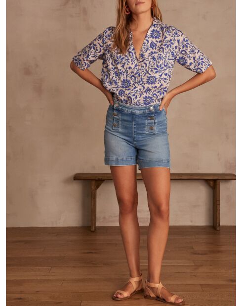 Micky Sh Leicht gewaschene Jeansshorts