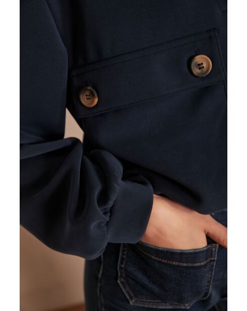 Marineblauwe sweater Cadix