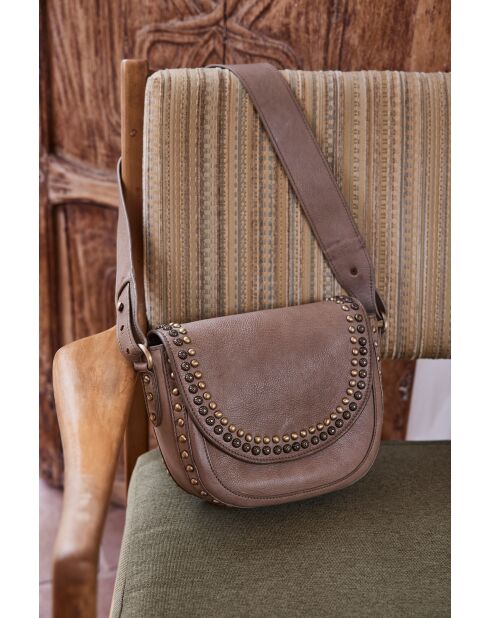 Sac Gaspard mini taupe foncé