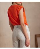 Delya orangefarbenes T-Shirt