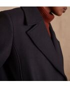 Fletcher M marineblauer Mantel