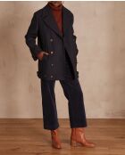 Fletcher M marineblauer Mantel