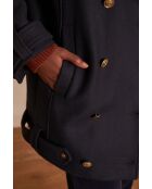 Fletcher M marineblauer Mantel