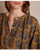 Luna R Imp olijfkleurige jurk