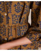 Luna R Imp olijfkleurige jurk