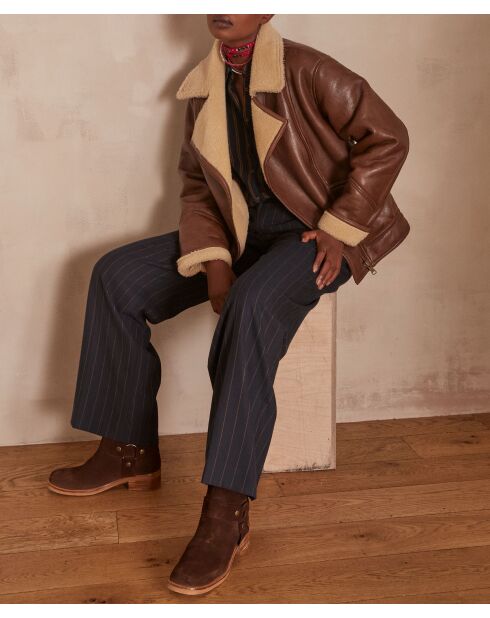 Marineblauwe broek met strepen Ferguson P