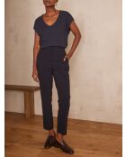 Marineblaue Hose Felix P Wall