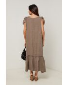 Robe Sohana 100% Lin taupe