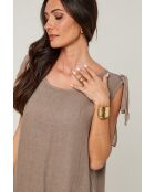 Robe Sohana 100% Lin taupe