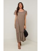 Robe Sohana 100% Lin taupe
