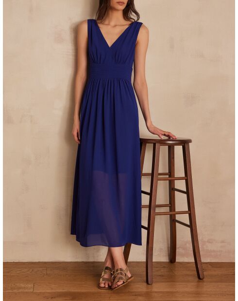 Noura R königsblaues Kleid