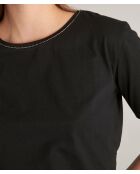 Schwarzes Katzen-T-Shirt