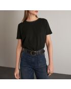 Schwarzes Katzen-T-Shirt