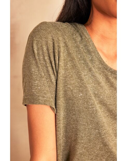 Khakifarbenes Fay-T-Shirt