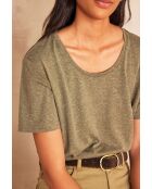 Khakifarbenes Fay-T-Shirt