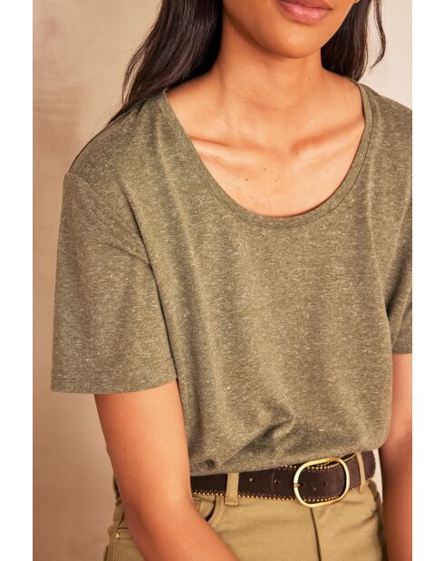 Khakifarbenes Fay-T-Shirt