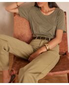 Khakifarbenes Fay-T-Shirt