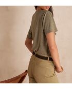 Khakifarbenes Fay-T-Shirt