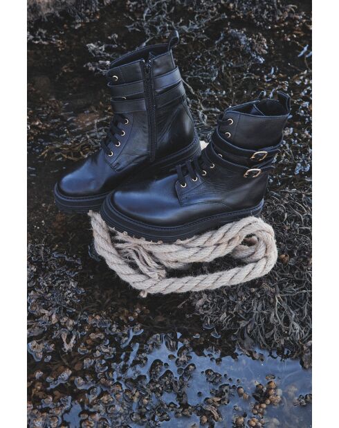 Schwarze Stiefel Leon