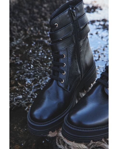 Schwarze Stiefel Leon