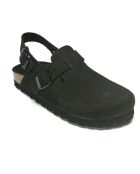 Sabots en cuir Oscar noirs