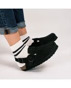 Sabots en cuir Oscar noirs