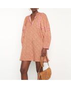 Nawal R Imp karamellfarbenes Kleid