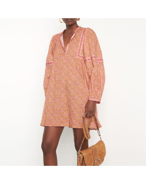 Nawal R Imp karamellfarbenes Kleid