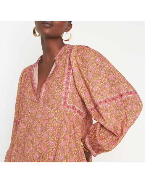 Nawal R Imp karamellfarbenes Kleid