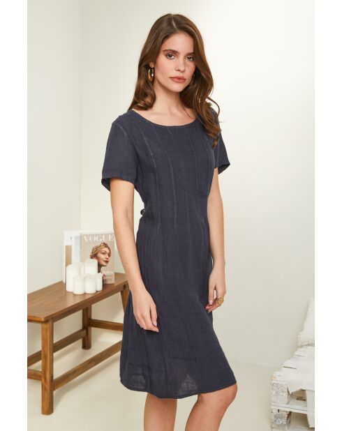Robe Inaya 100% Lin marine