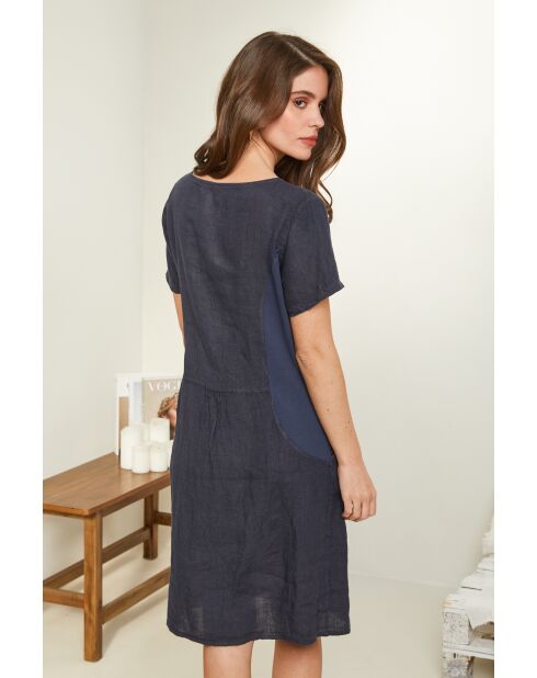 Robe Inaya 100% Lin marine
