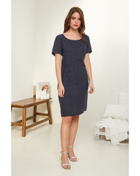 Robe Inaya 100% Lin marine