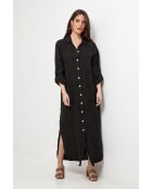 Robe Sélène 100% Lin noire