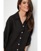 Robe Sélène 100% Lin noire